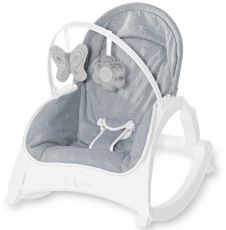 Шезлонг-качалка 3 в 1 Lorelli Alex with table Silver Blue STARS